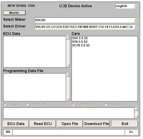 Galletto 1260 ECU Flasher EOBD 2 OBDII OBD chiptuning kábel