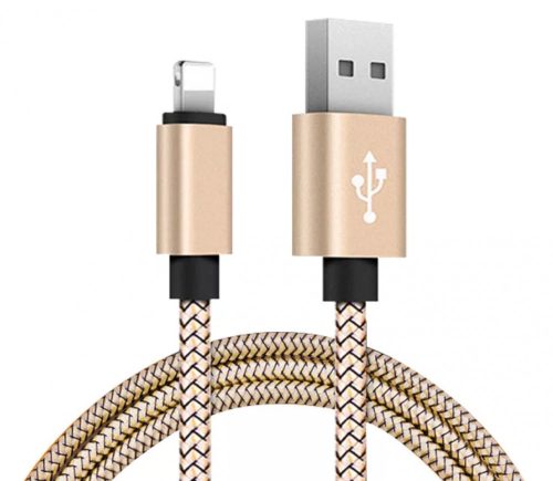 Extra strapabíró 1 méteres Lightning Iphone gyorstöltő és USB adatkábel