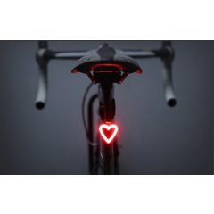   Kerékpár hátsó lámpa, bicikli lámpa, ledes kerékpár lámpa - Szív