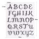 Szilikon ABC-s torta-desszert díszítő forma - 3. minta