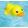 Aranyos, úszkáló fürdőjáték Sárga kacsa