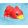 Aranyos, úszkáló fürdőjáték Piros kacsa
