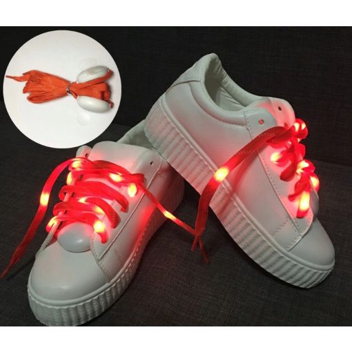 Világító LED-es Cipőfűző - Piros