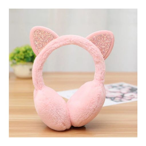 Cicás Fülmelegítő Fülvédő Rózsaszín