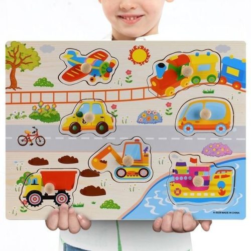 Formabeillesztő puzzle - járművek