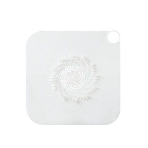 Dugulásgátló lefolyó szűrő, szilikon padlólefolyó borítás - Fehér