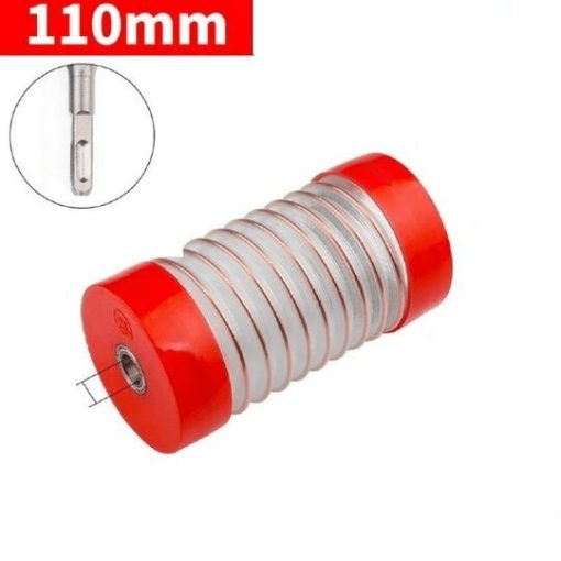 Rugalmas elektromos fúró porvédő, 110 mm - - Piros