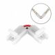 RGB LED szalag kapcsoló szett 2/3/4 pin, 8/10 mm - 2 pin 10 mm ''L''