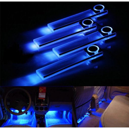 Szivargyújtóról működő kék belső világítás﻿ autóba﻿