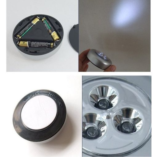 Nyomógombos mini LED lámpa 2db