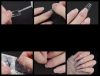 Átlátszó műköröm tip készlet - stiletto