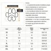 4db vízálló kutyacipő kistestű kutyáknak - Fekete - L