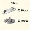 Erős Fém Sarokrögzítő, 50 db-os készlet