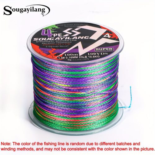 Sougayilang 4 szálas PE fonott horgászzsinór - erős, tartós és hosszú élettartamú - 23LB/0,16mm-109YDS
