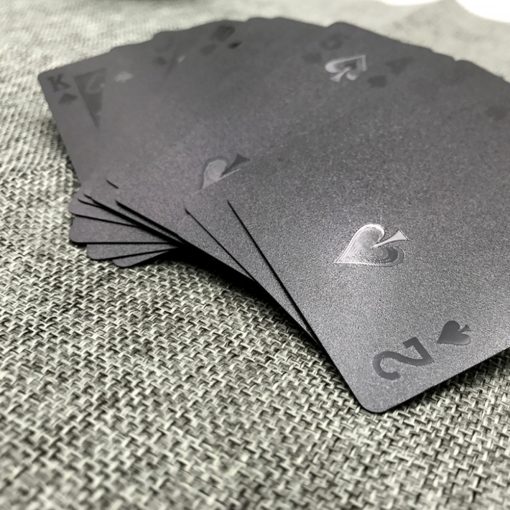 Francia kártya, póker, bridzs, römi (prémium plasztik) Fekete gyémánt